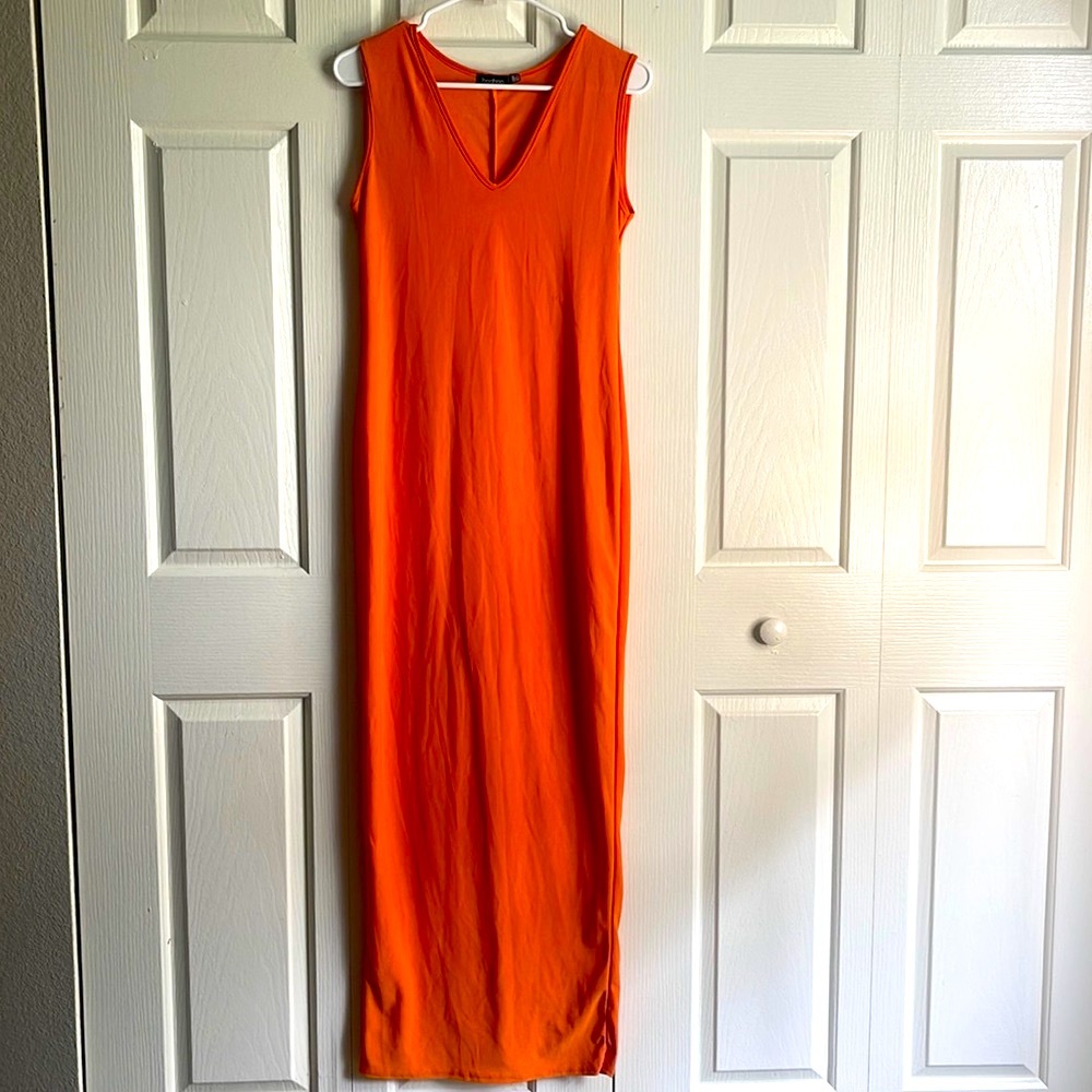 Bright Orange Bodycon Size 8 Large